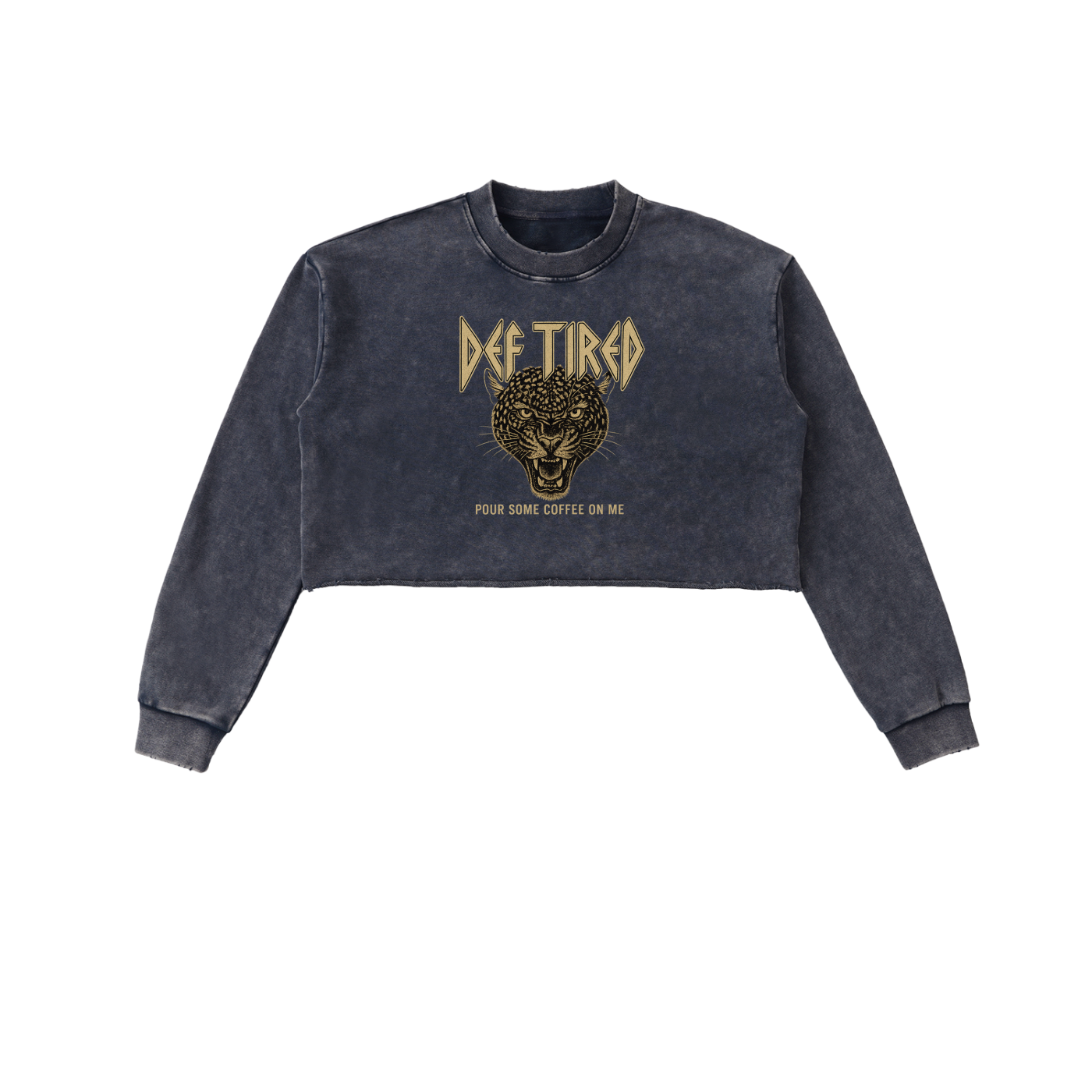 Def Tired Crop Pullover