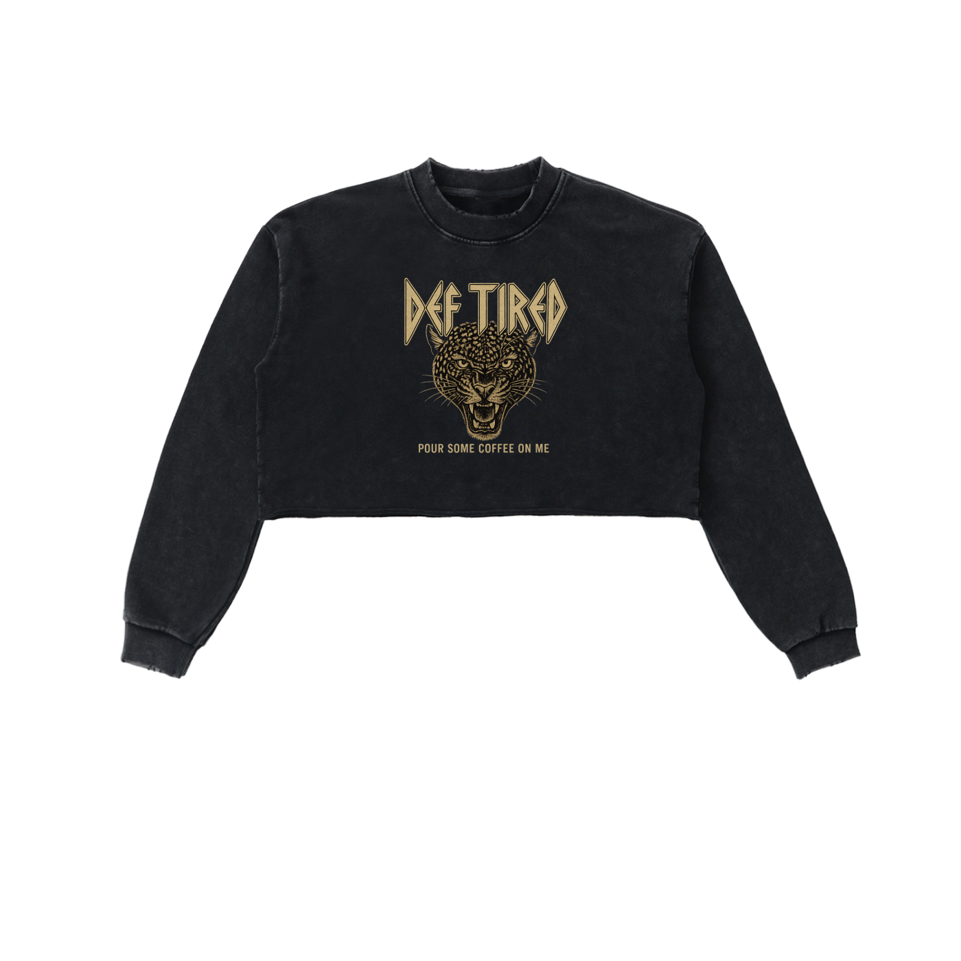 Def Tired Crop Pullover