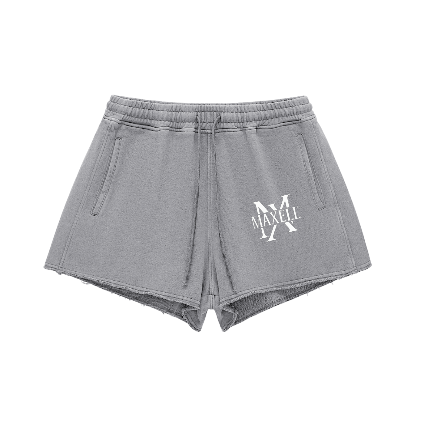 MAXELL & Co.™ Frayed High-Waist Shorts