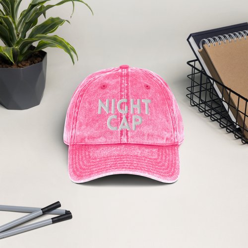 Vintage Cotton Twill Cap – Night Cap