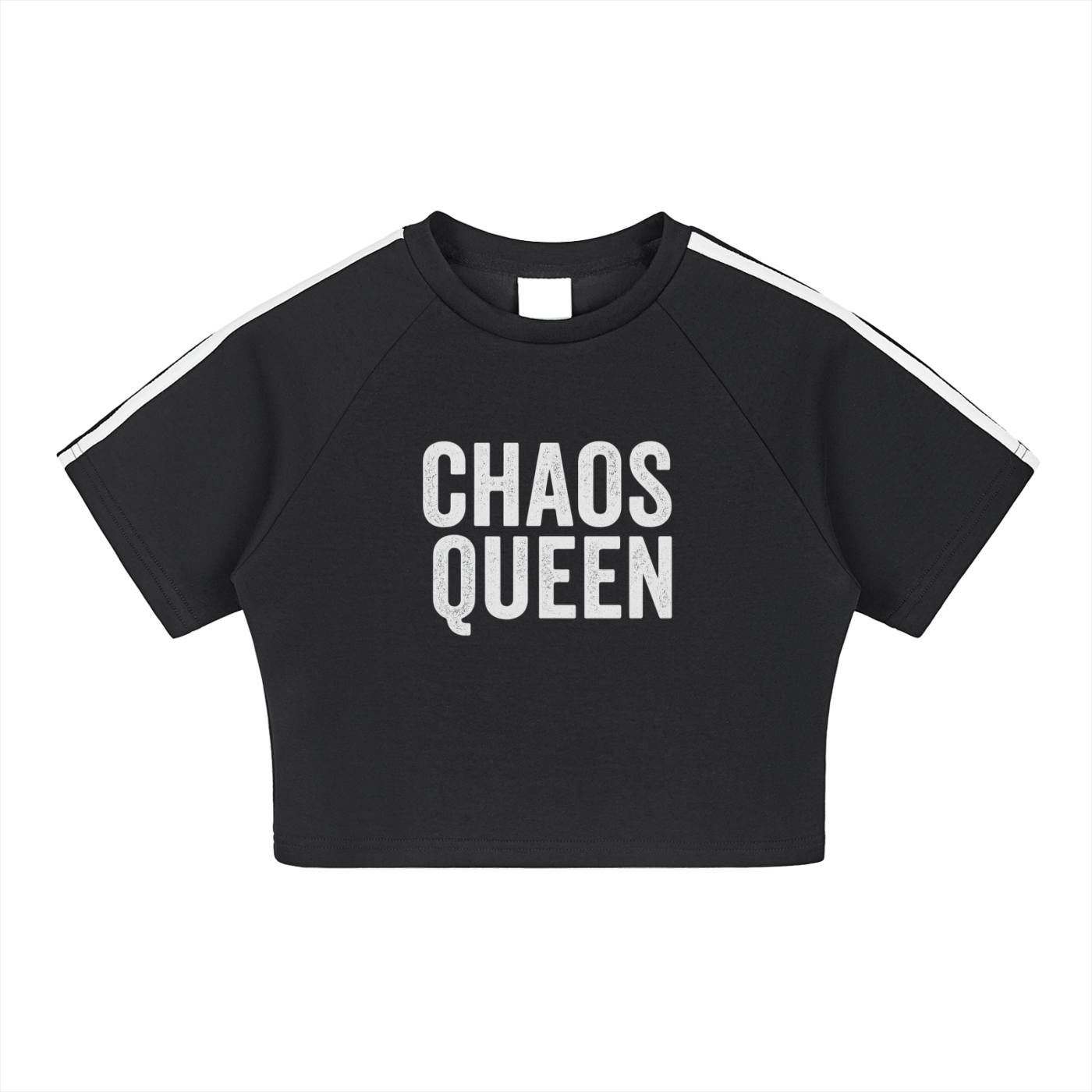 Chaos Queen Raglan Crop Tee