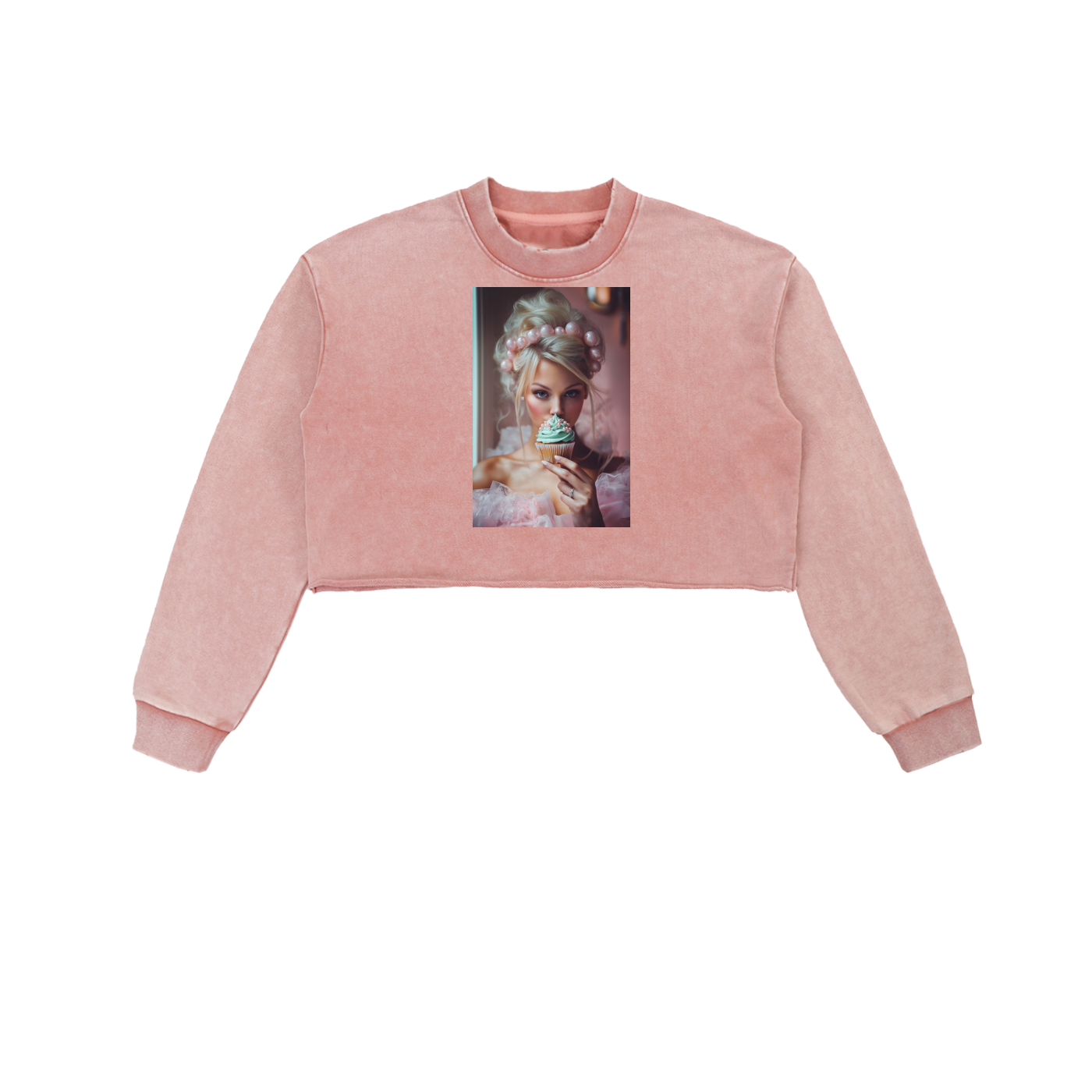 Cupcake Bride Snow-Washed Crop Pullover