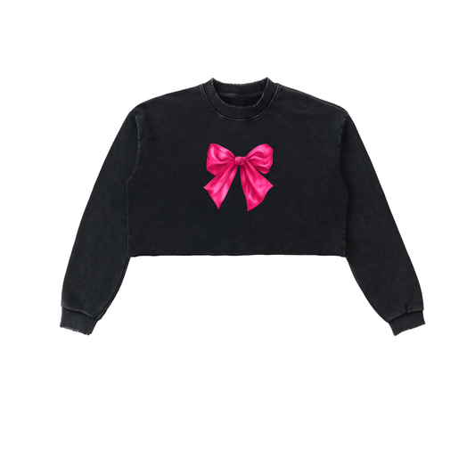 Wrapped in Ribbon Crop Pullover