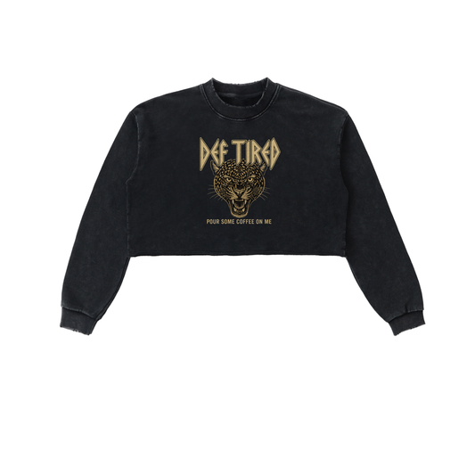 Def Tired Crop Pullover