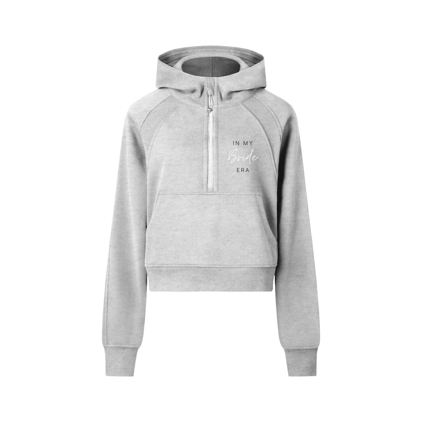 In My Bride Era Cropped Zip Hoodie