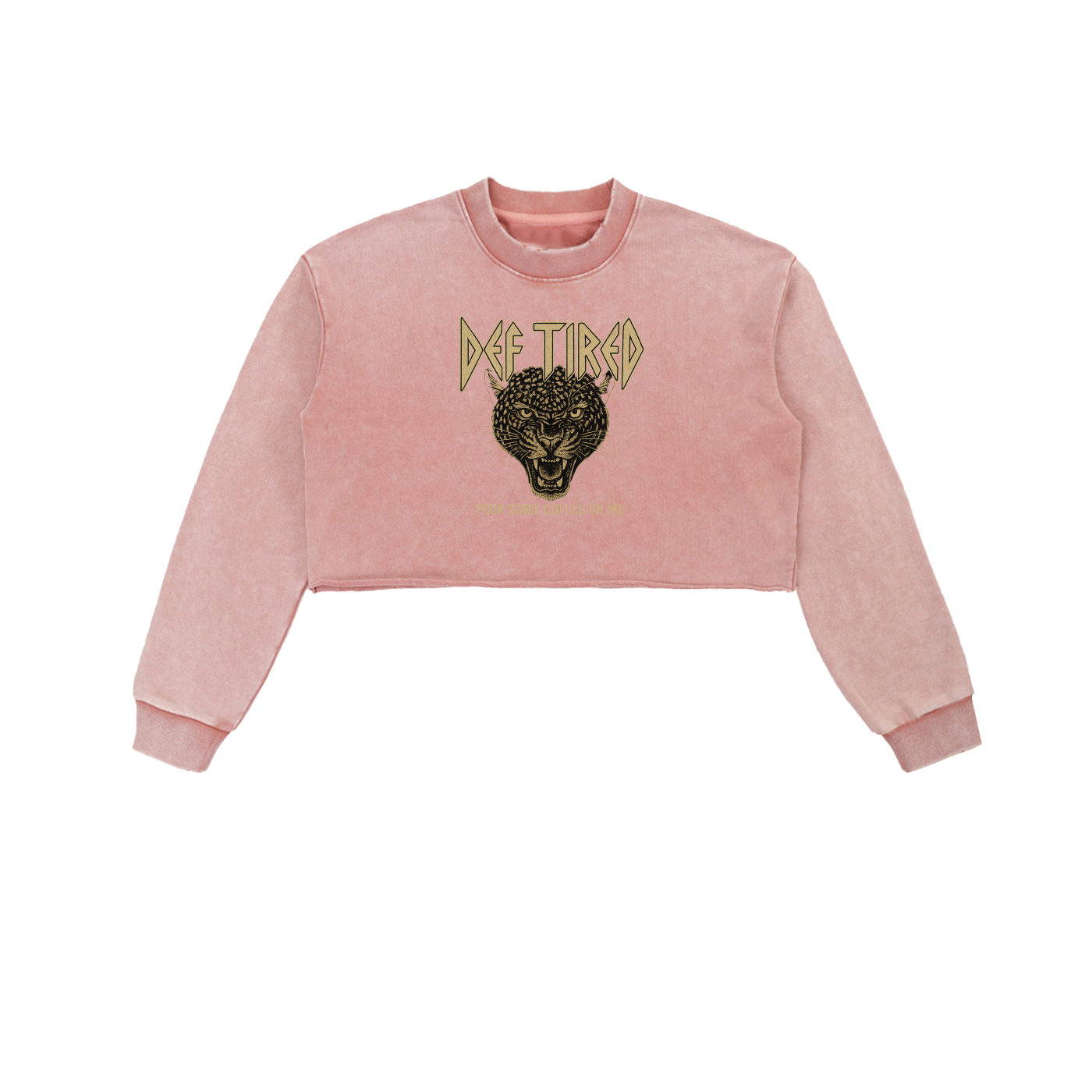 Def Tired Crop Pullover